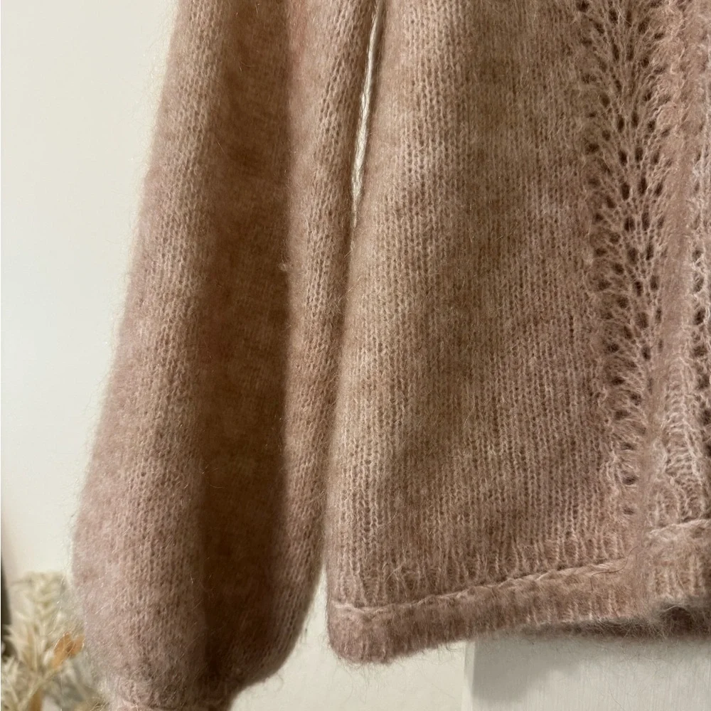Sezane Angelie Cardigan Light Beige - Size XXS EUC - Picture 5 of 6